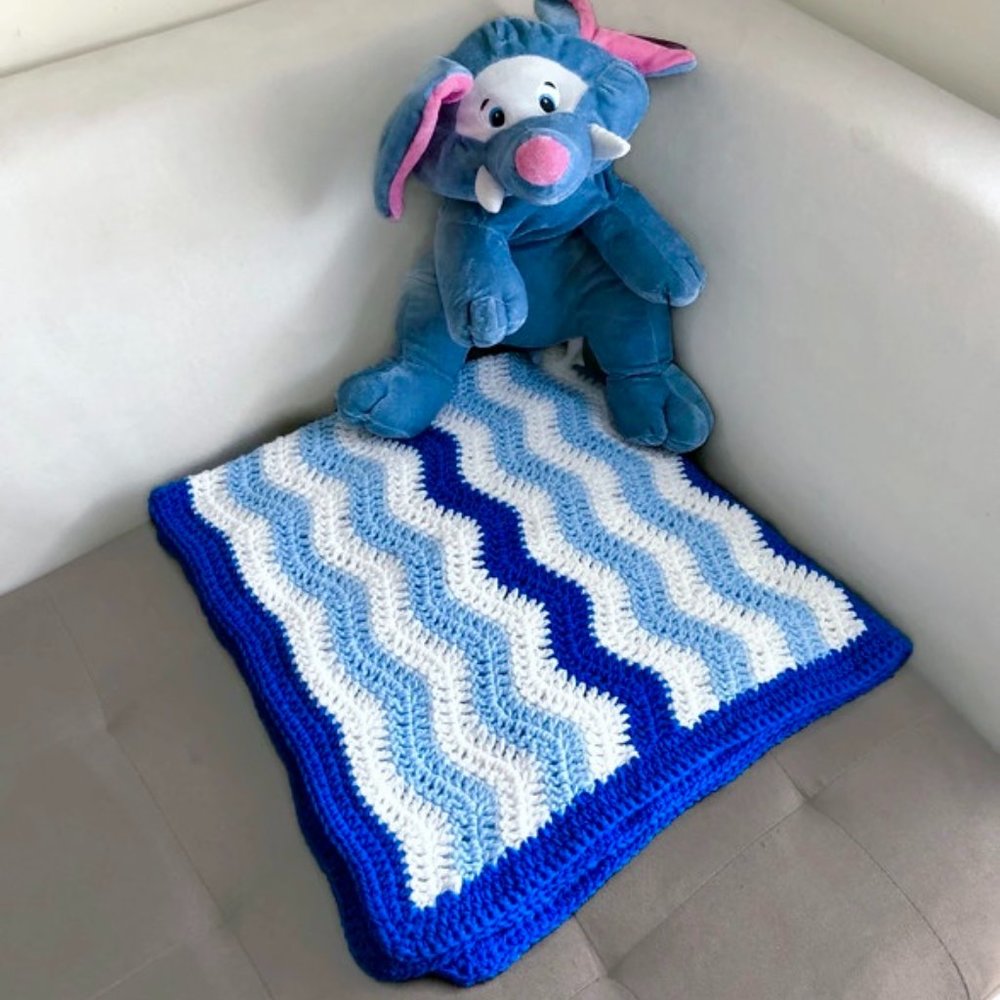 Crochet Baby blanket, Handmade blanket, Nursery decor, Toddler wrap, throw